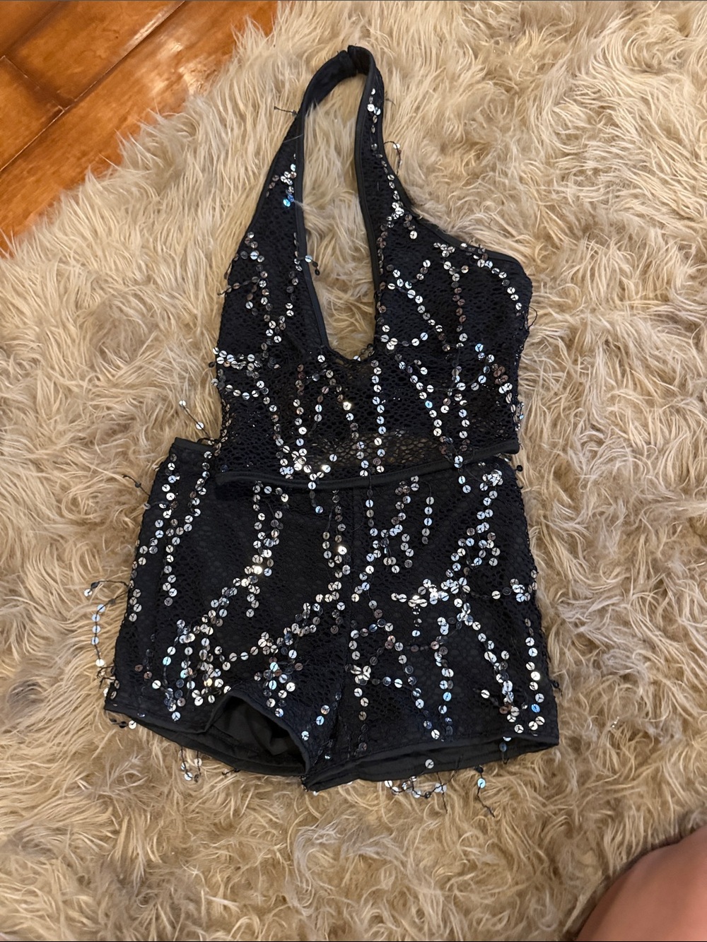 Black Sequin two piece set